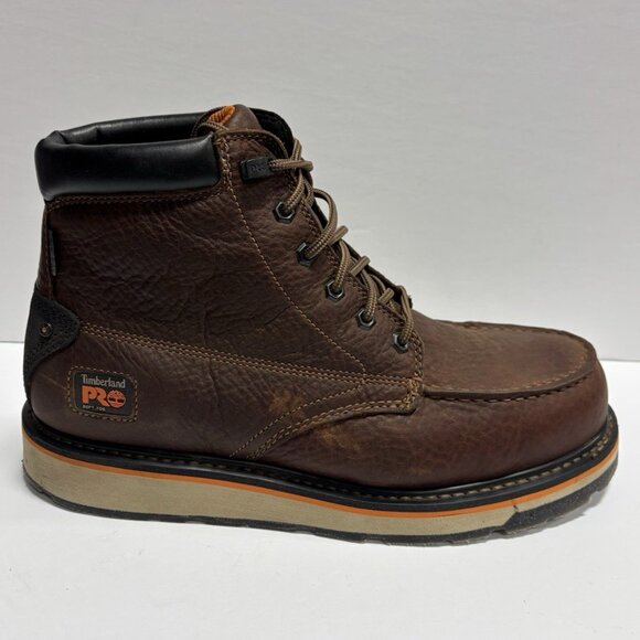 Timberland Pro Men’s Gridworks 6” Soft Toe Work Boots Brown, Size 12 M - Picture 1 of 7